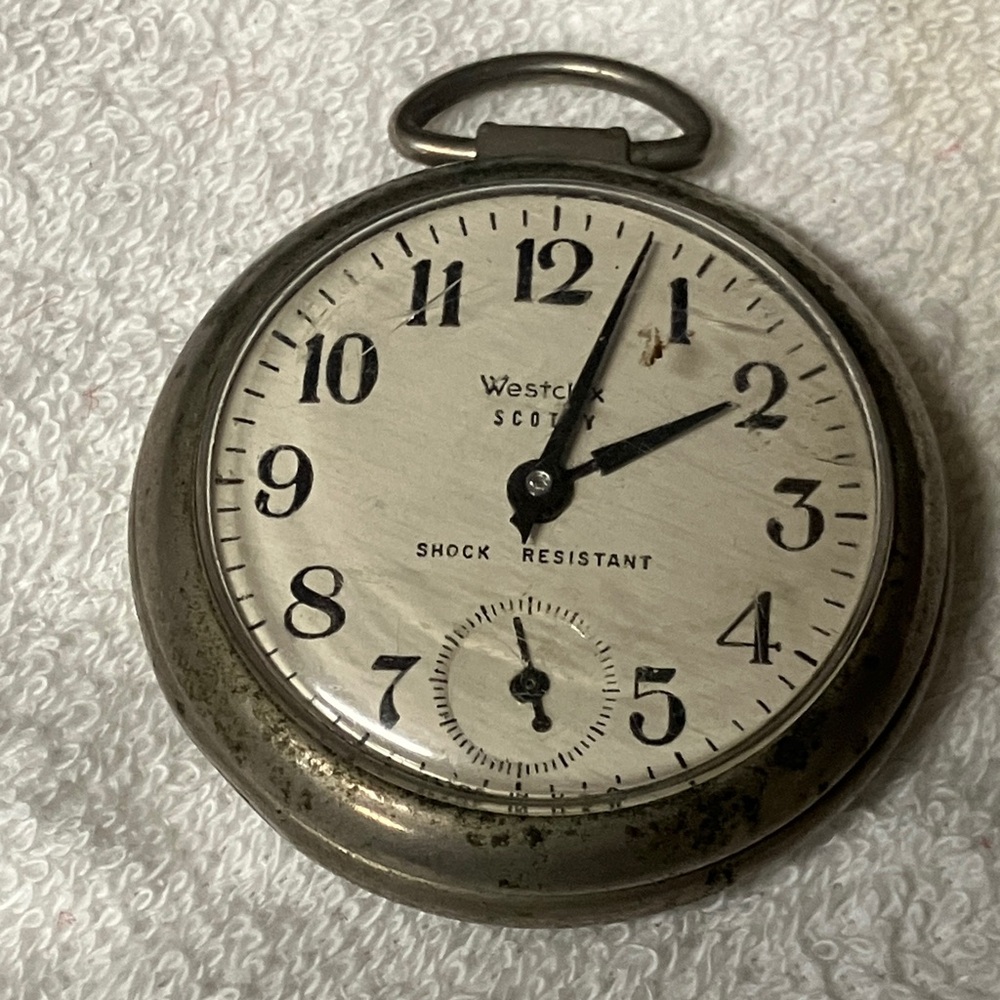 Vintage Westclox Scotty Pocket Watch